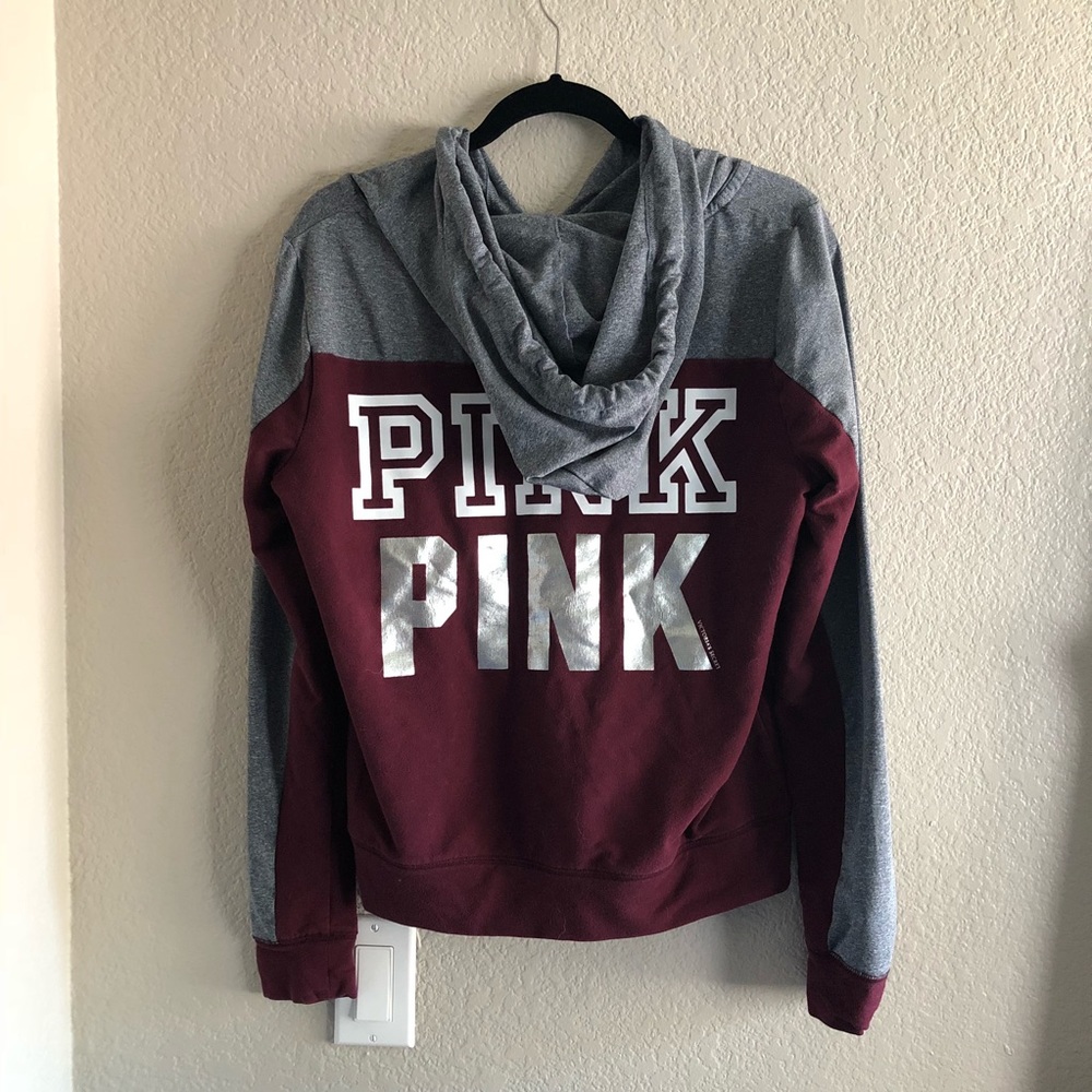 VS Pink zip up hoodie